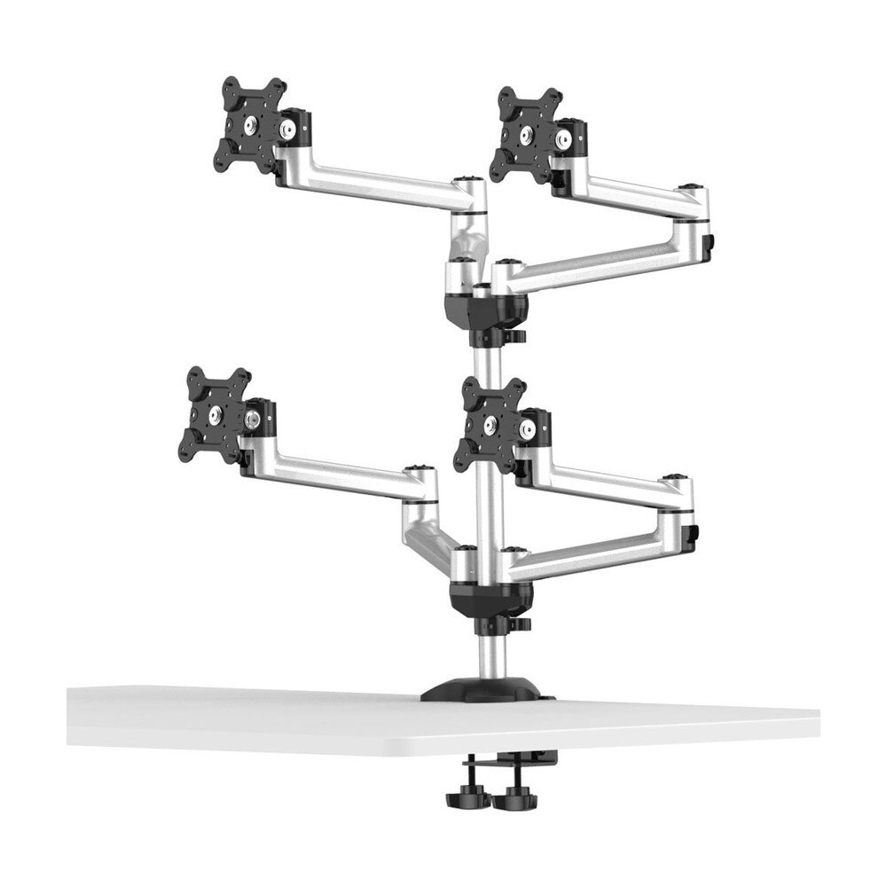 Quad Monitor Stand 2X2 w/ Quick Release & Dual Arms - BL-DM138