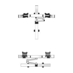 Dual Monitor Wall Mount for Apple Quick Release Two Orientations
