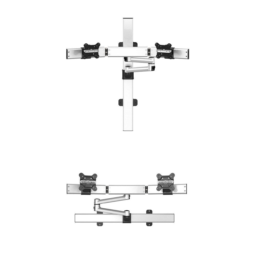 Dual Monitor Wall Mount for Apple Quick Release Two Orientations - BL-AW70