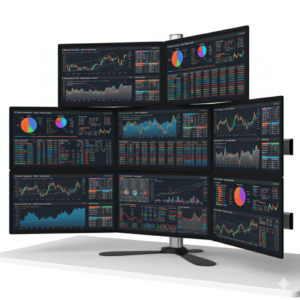 8 Monitor Stand Quick Release w/ Pyramid or Inverted Pyramid Setup