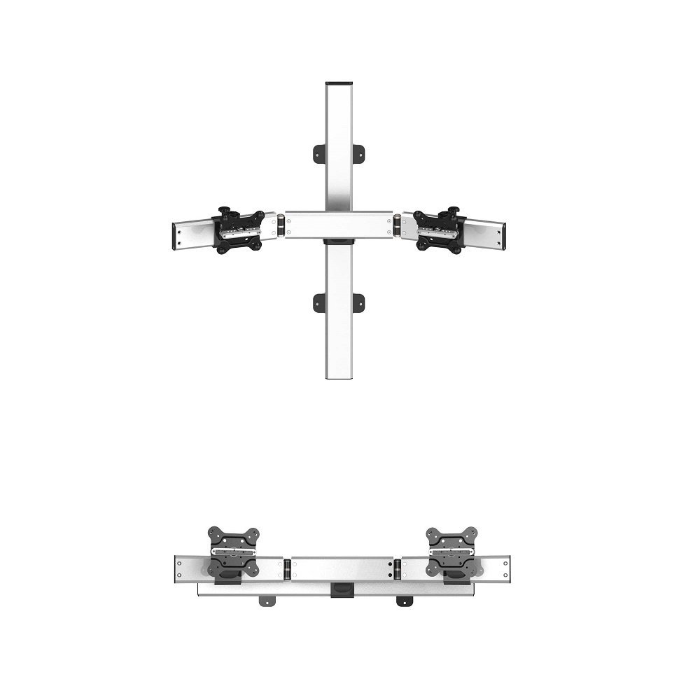 Dual Monitor Wall Mount for Apple Low Profile w/ Quick Release - BL-AW68