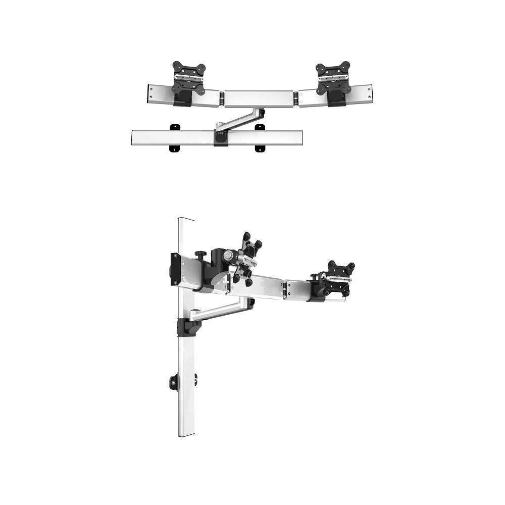 Dual Monitor Wall Mount for Apple Quick Release Single Arm Extension - BL-AW69
