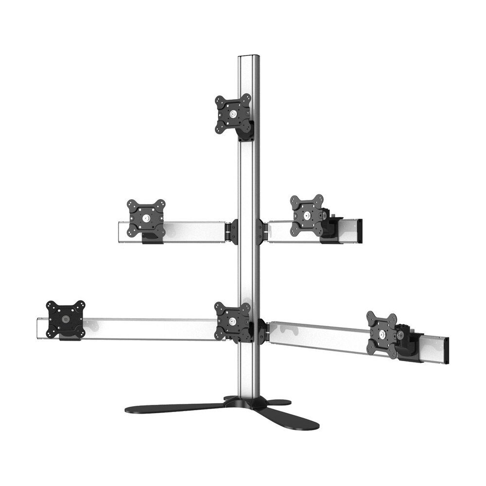 Six Monitor Stand Quick Release w/ Pyramid Setup - BL-PF126