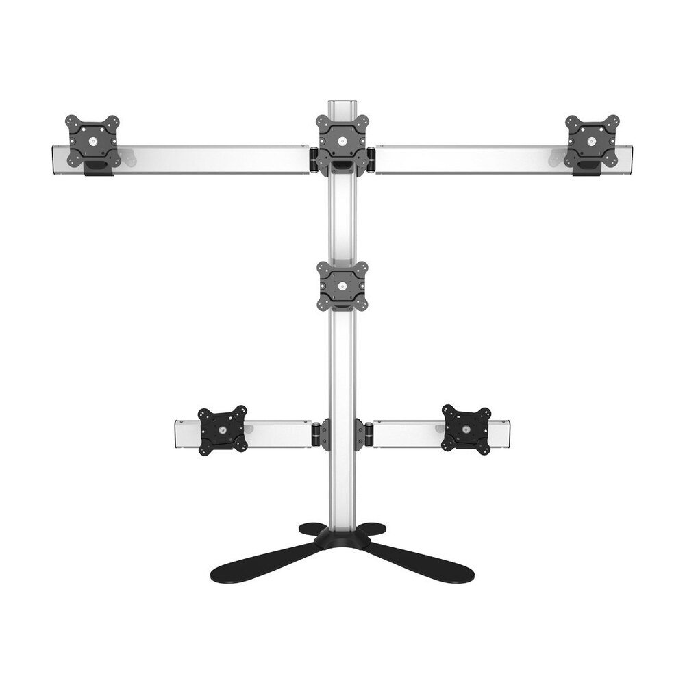Six Monitor Stand Quick Release w/ Pyramid Setup - BL-PF126