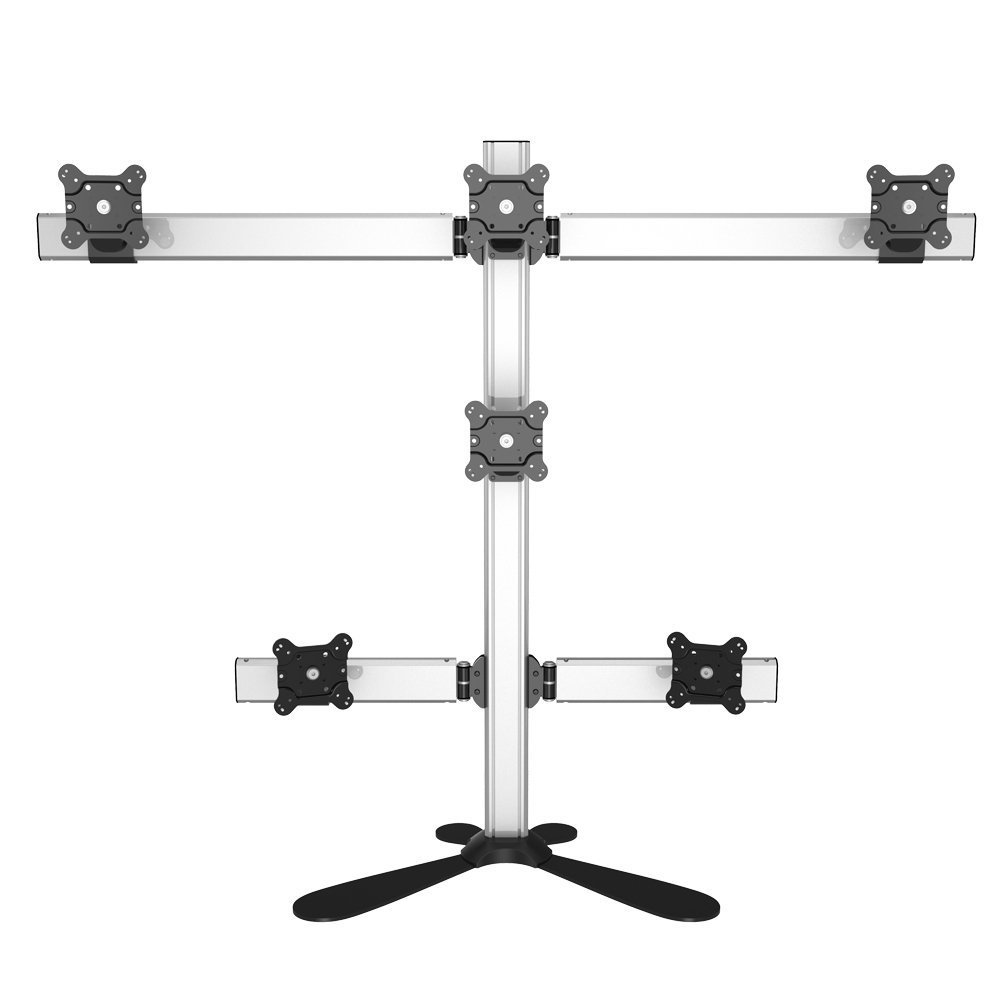 Six Monitor Stand Quick Release w/ Pyramid Setup - BL-PF126