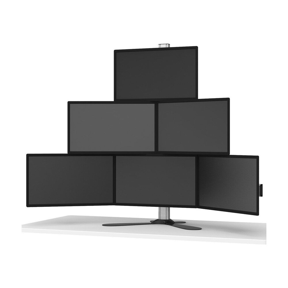Six Monitor Stand Quick Release w/ Pyramid Setup - BL-PF126