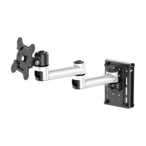 VESA Mount for Slatwall w/ Quick Release Dual Arm