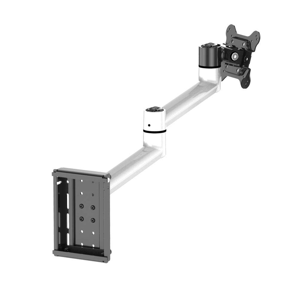 VESA Mount for Slatwall w/ Quick Release Dual Arm - BL-S280