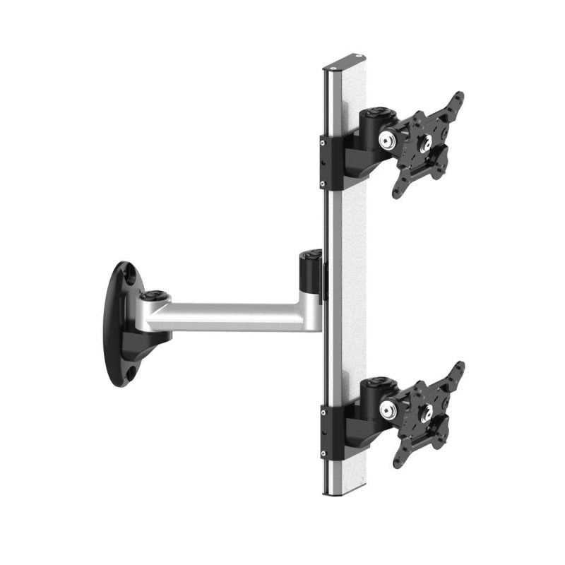 Dual VESA Wall Mount Top-Down w/ Quick Release & Single Arm - BL-W204