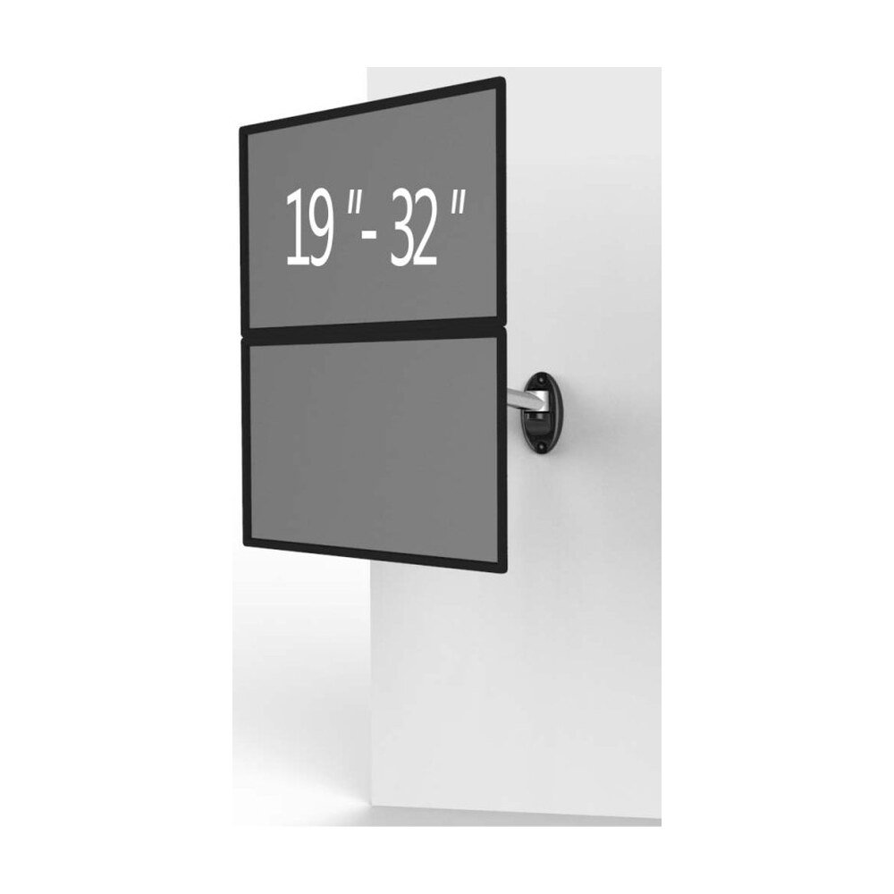 Dual VESA Wall Mount Top-Down w/ Quick Release & Single Arm - BL-W204