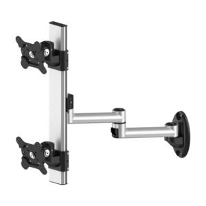 Dual VESA Wall Mount Top-Down w/ Quick Release & Dual Arm