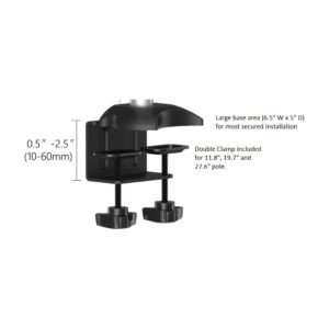 9 Monitor Desk Mount w/ Quick Release Spring Arms & Low Profile