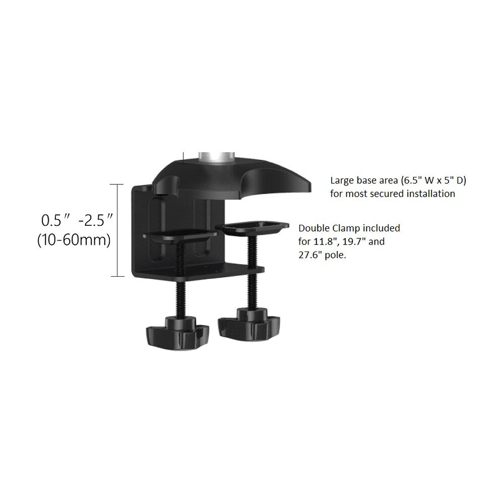 9 Monitor Desk Mount w/ Quick Release Spring Arms & Low Profile - BL-DM359