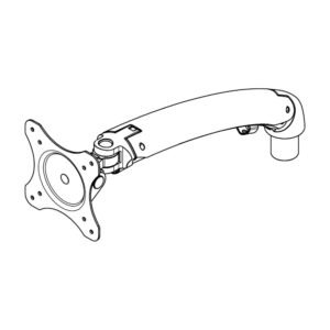 Spring Arm for Apple VESA Mount D Series Silver