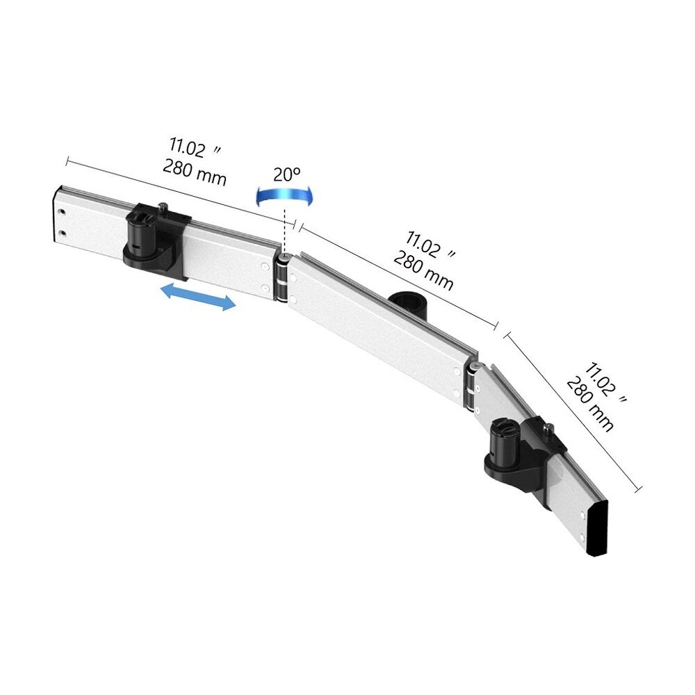 Quad Track Rail Mount 2X2 Straight or Oval Low Profile Quick Release - BL-PT335