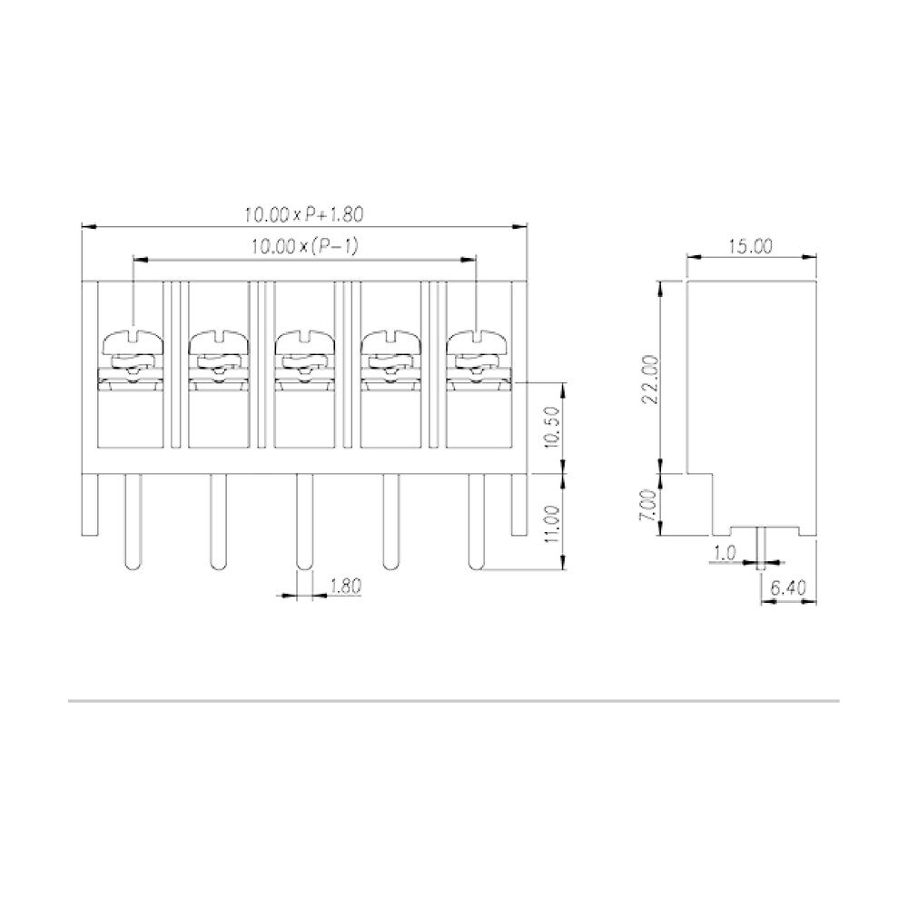 0032-0105 — Barrier terminal blocks, Screw connection