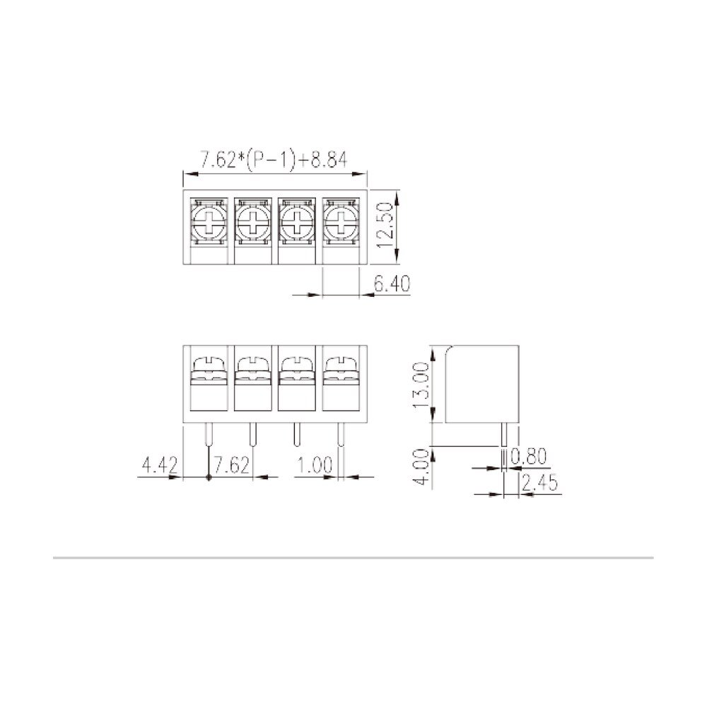 0032-09XX — Barrier terminal blocks, Screw connection