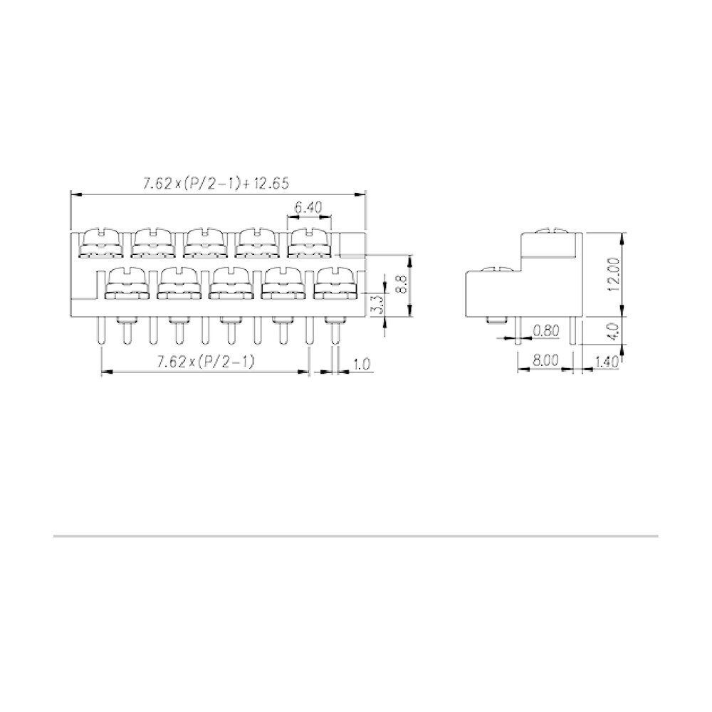0032-10XX — Barrier terminal blocks , Screw connection
