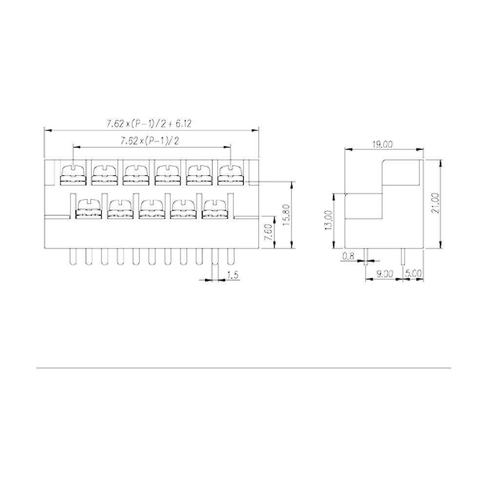 0032-12XX — Barrier terminal blocks , Screw connection