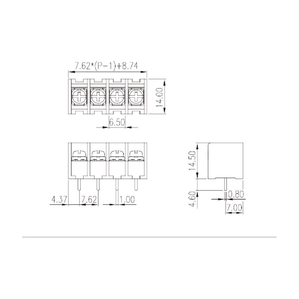 0032-14XX — Barrier terminal blocks, Screw connection