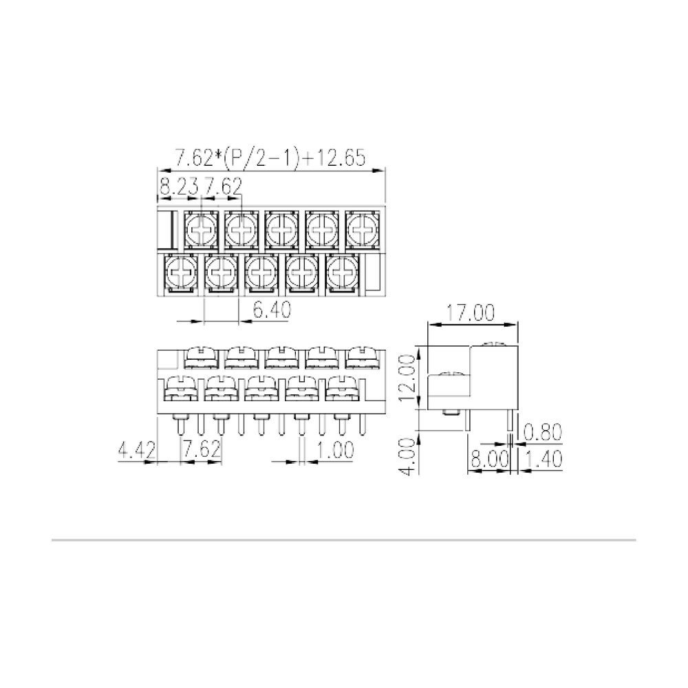0032-15XX — Barrier terminal blocks , Screw connection