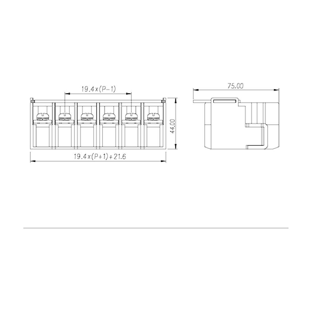 0139-01XX — Barrier terminal blocks , Screw connection