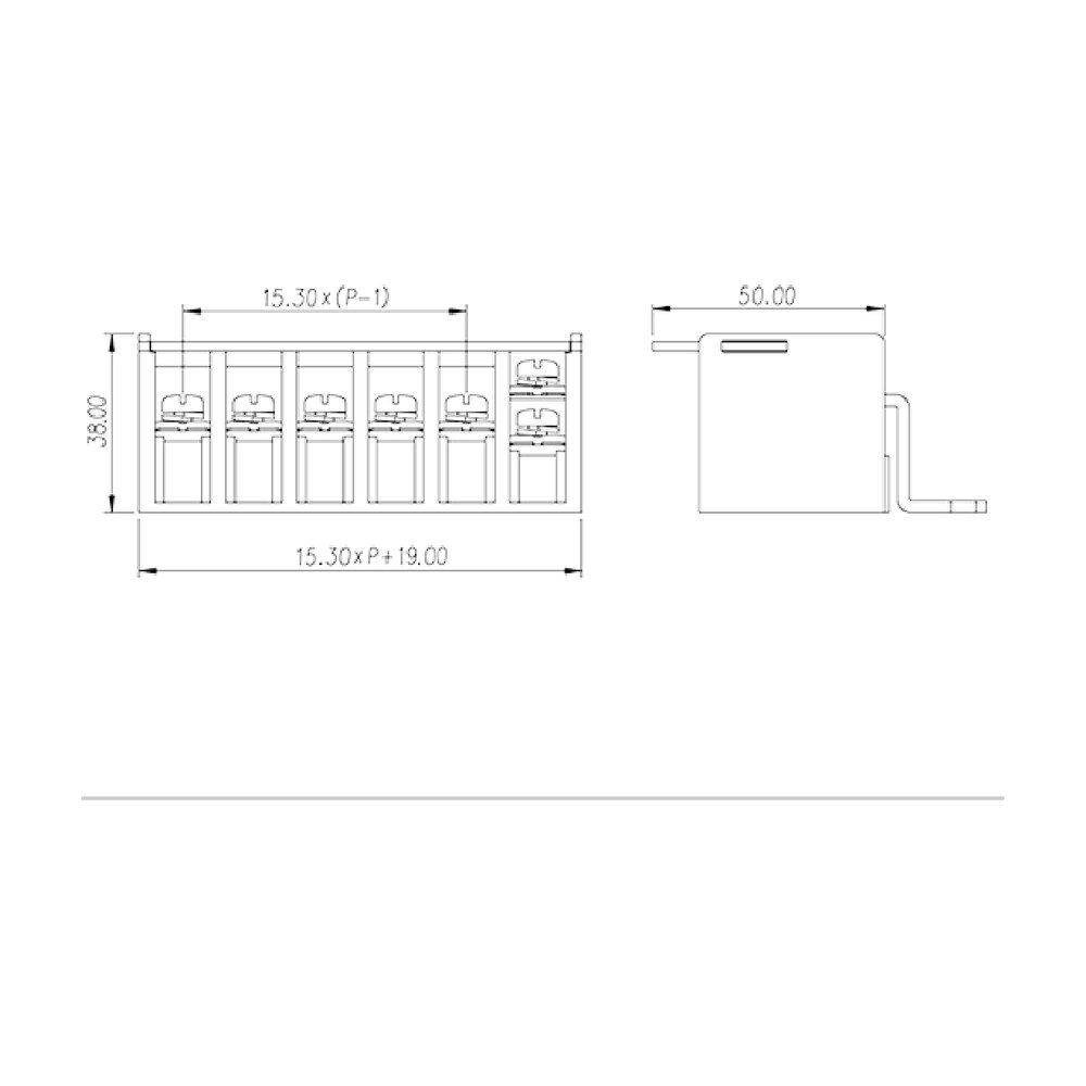 0139-02XX — Barrier terminal blocks , Screw connection