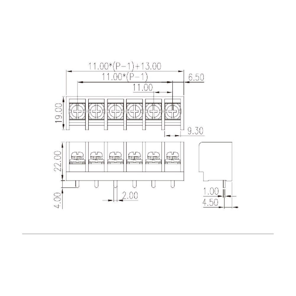 0167-52XX — Barrier terminal blocks , Screw connection