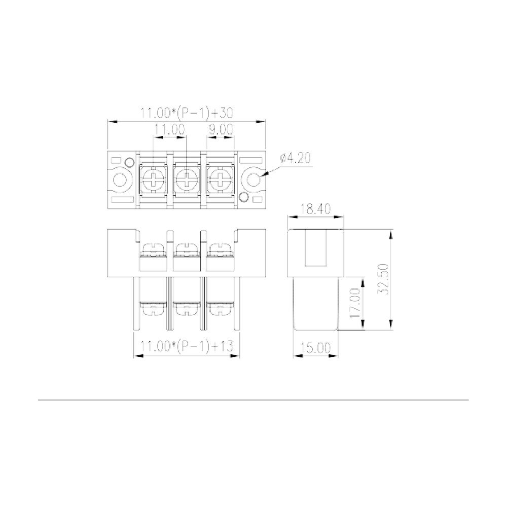 0168-23XX — Barrier terminal blocks , Screw connection