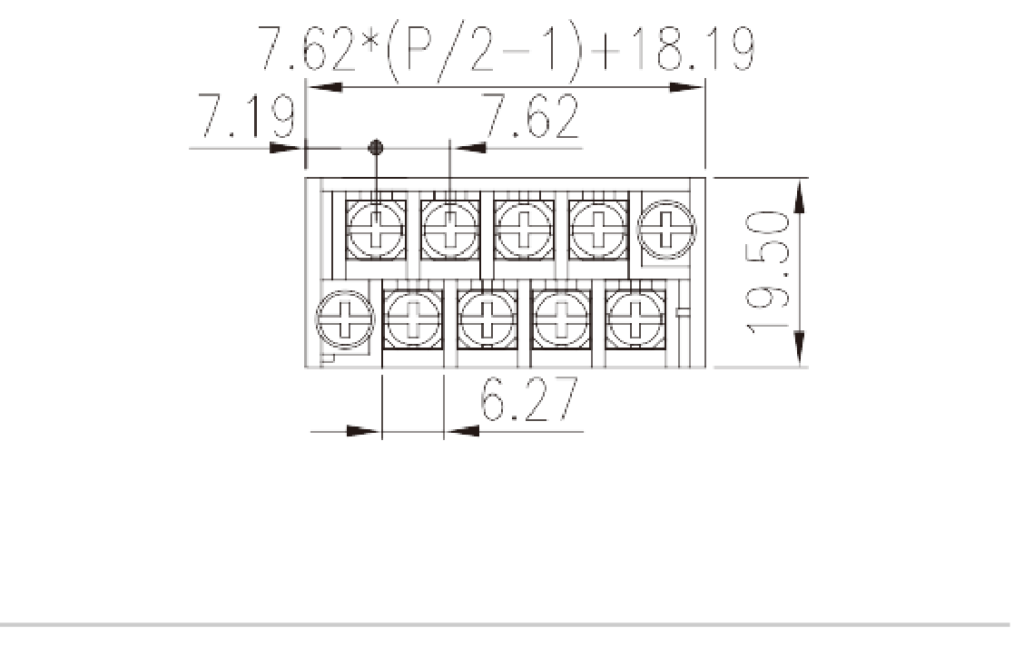 2DSAC-XX — Barrier terminal blocks , Screw connection