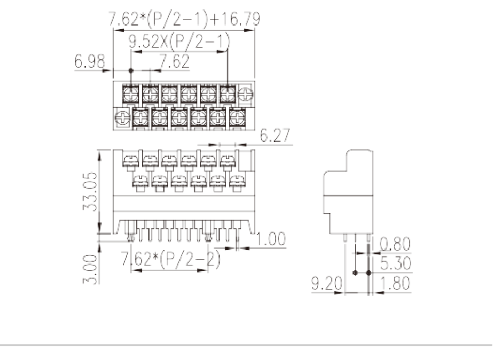 2DSDCN-01-XX — Barrier Terminals, Screw Connection