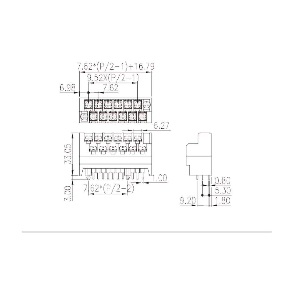 2DSDCN-01-XX — Barrier Terminals, Screw Connection