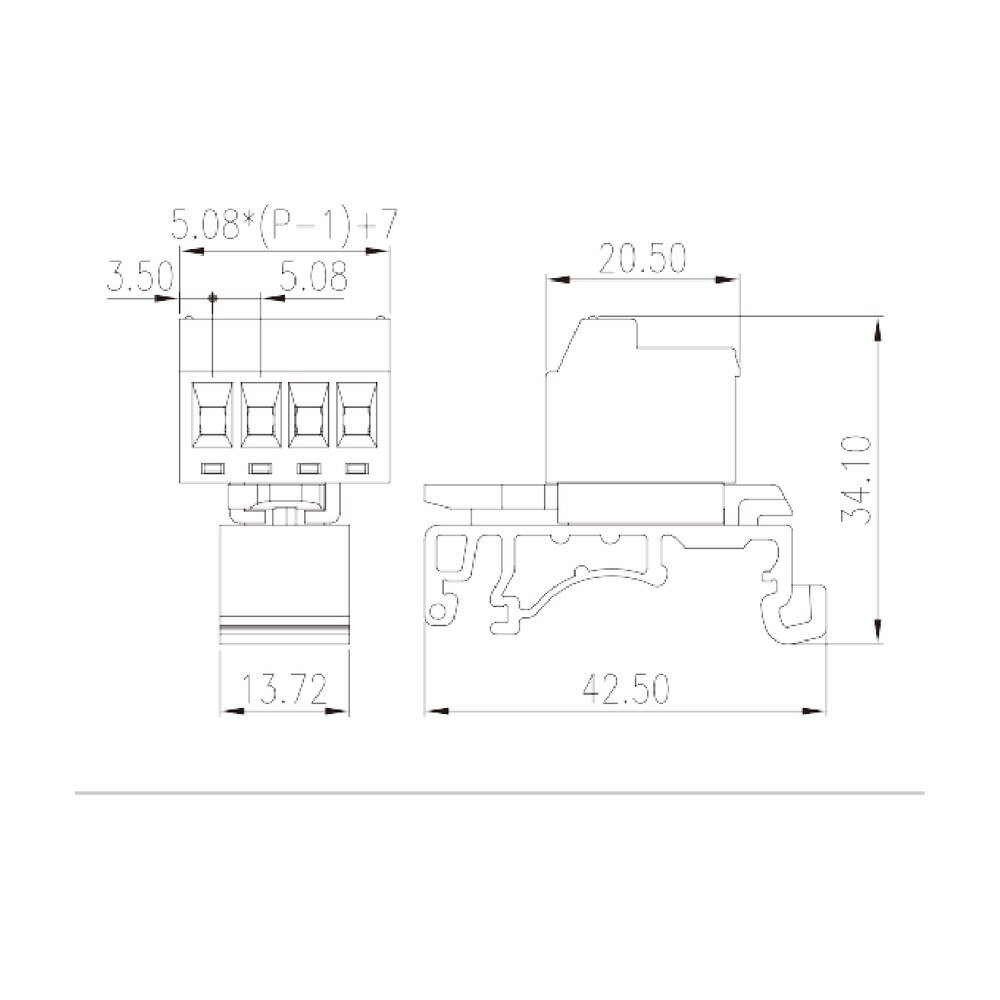 2EHDRD-XXP — Special type terminal blocks, Screw connection