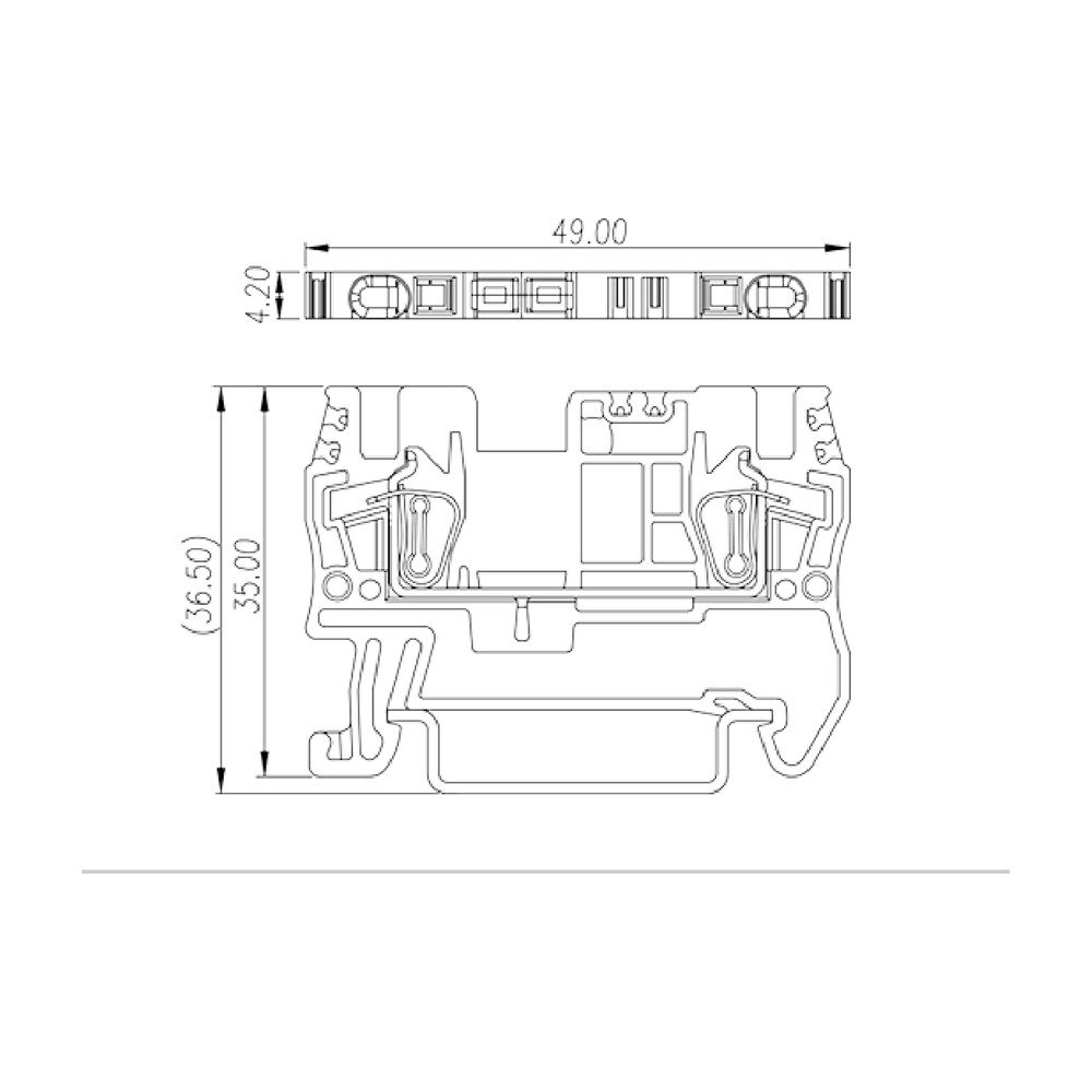 AK1.5 — DIN Rail terminal blocks, Feed through terminal blocks