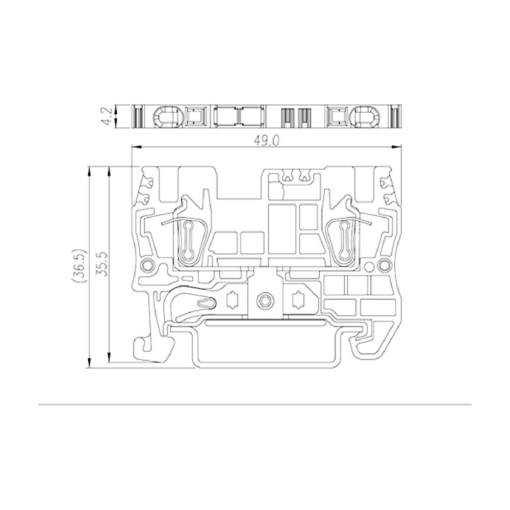 AK1.5-PE — DIN Rail terminal blocks, Grounding terminal blocks