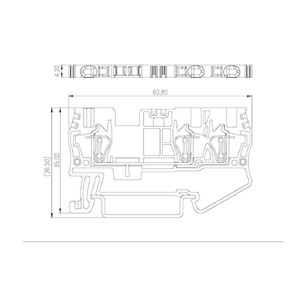 AK1.5-TN — DIN Rail terminal blocks, Feed through terminal blocks
