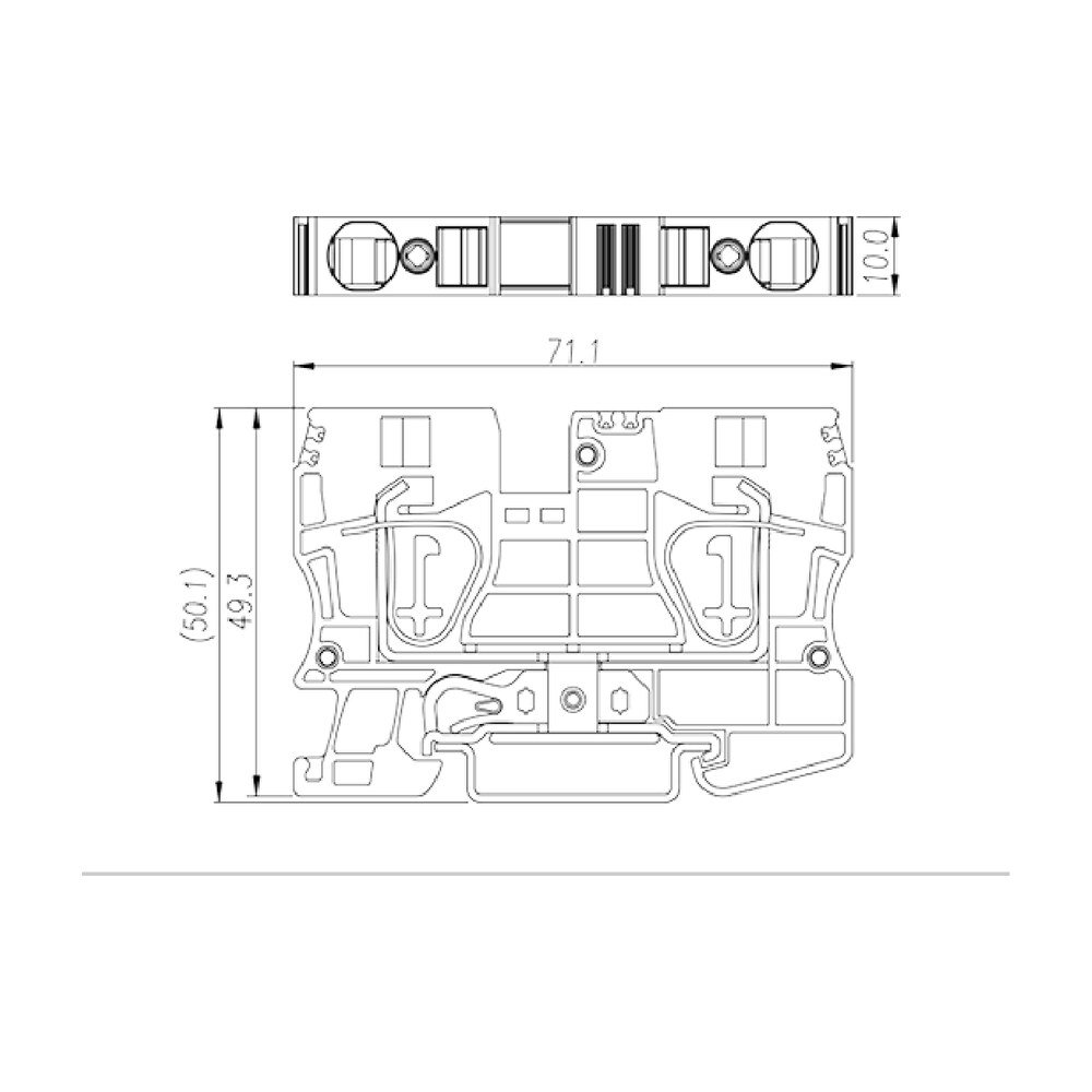 AK10-PE — DIN Rail terminal blocks, Grounding terminal blocks