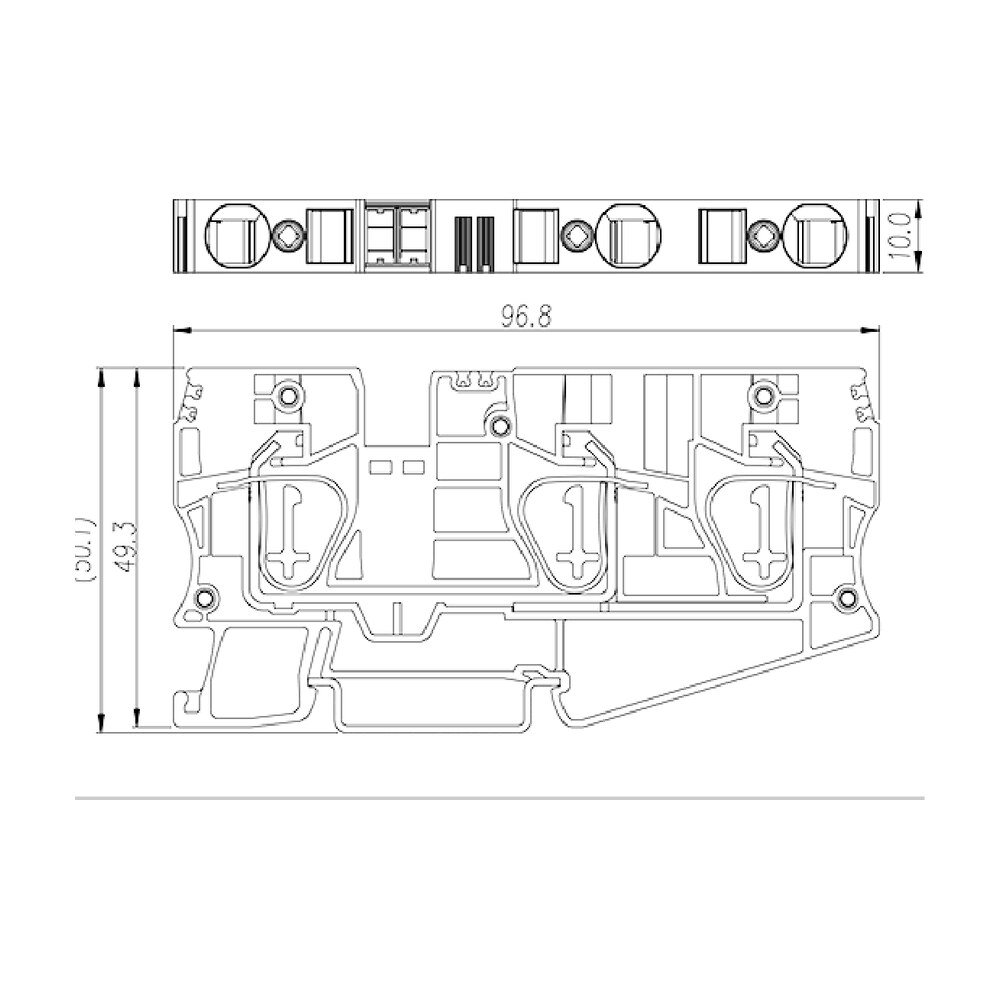 AK10-TN — DIN Rail terminal blocks, Feed through terminal blocks