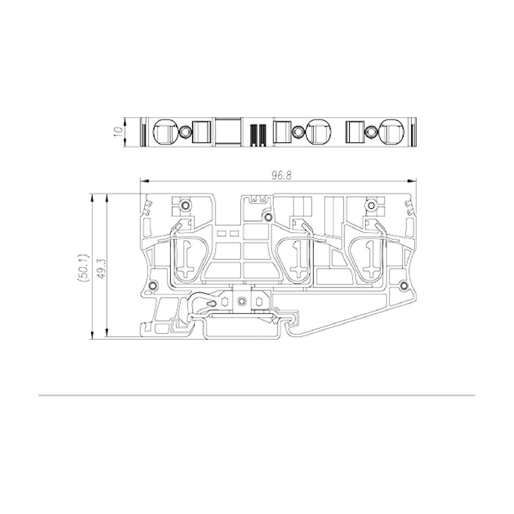 AK10-TN-PE — DIN Rail terminal blocks, Grounding terminal blocks