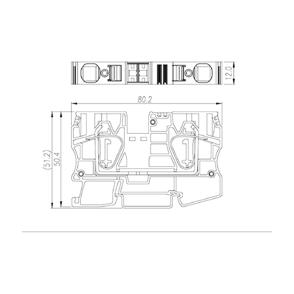 AK16 — DIN Rail terminal blocks, Feed through terminal blocks