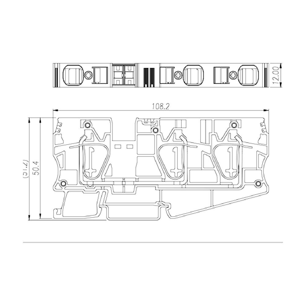 AK16-TN — DIN Rail terminal blocks, Feed through terminal blocks