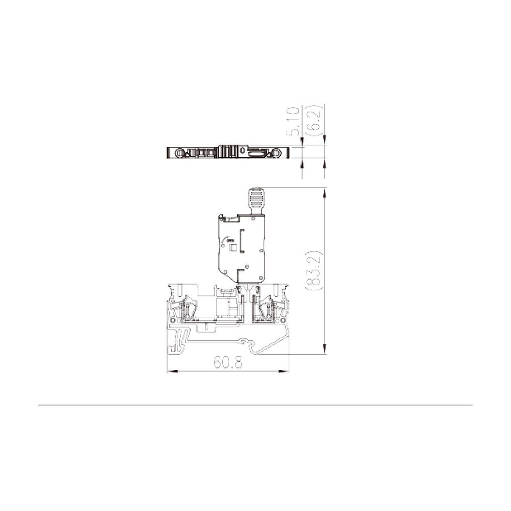 AK2.5-M — Fuse Terminal Block, Spring Clamp Connection