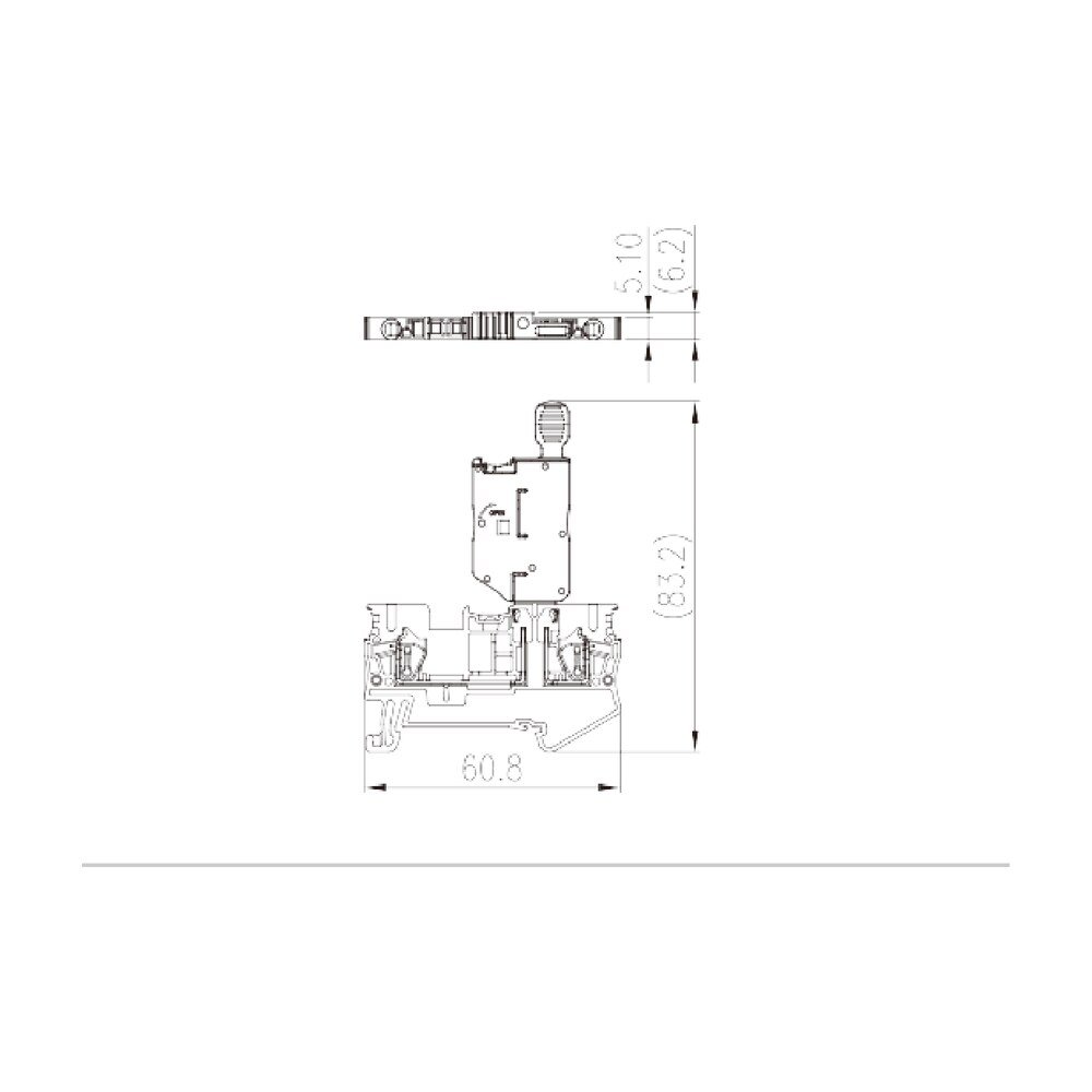 AK2.5-MLXX — Fuse Terminal Block, Push-in Design
