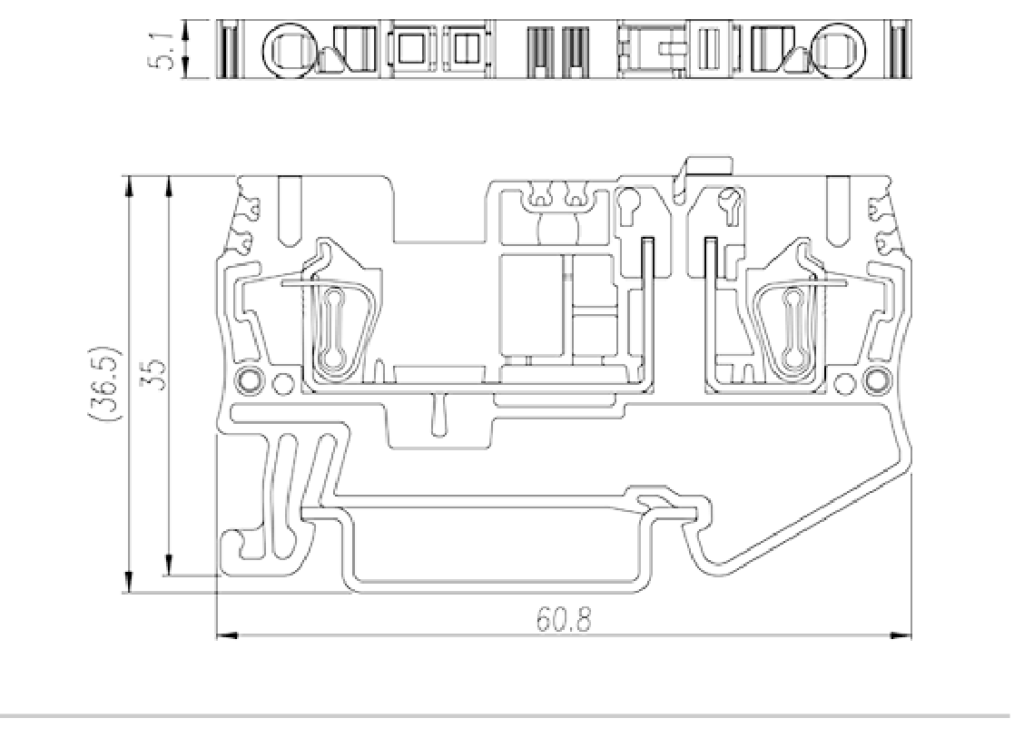 AK2.5-TG — DIN Rail terminal blocks, Disconnect terminal blocks