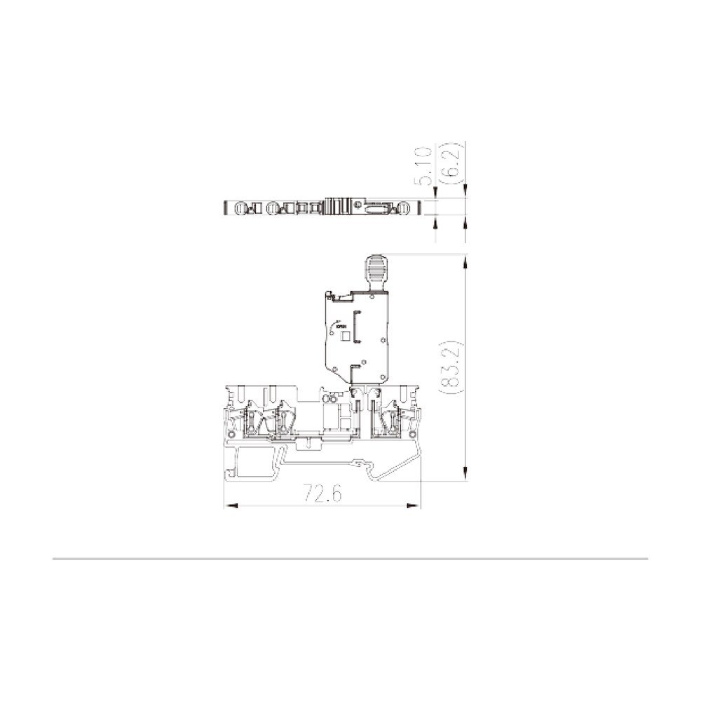 AK2.5-TN-M — Fuse Terminal Block, Push-in Design