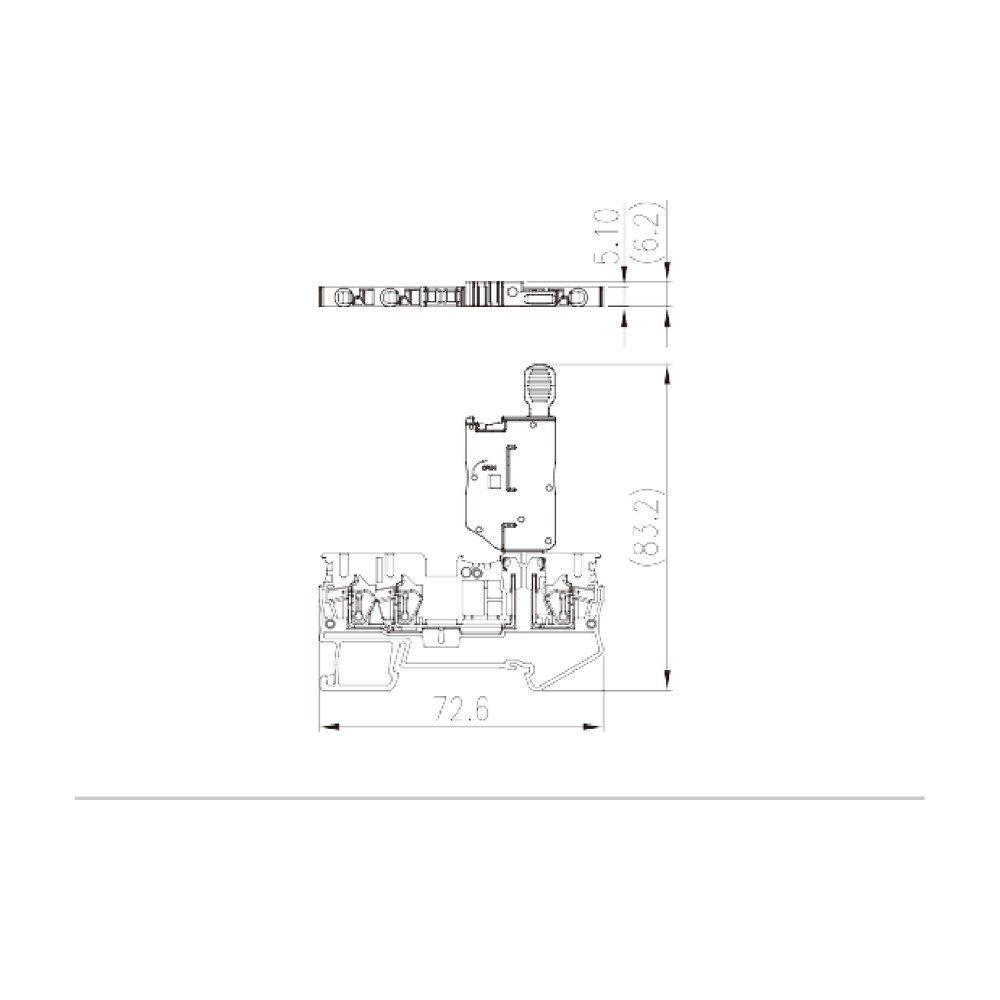 AK2.5-TN-MLXX — Fuse Terminal Block, Push-in Design