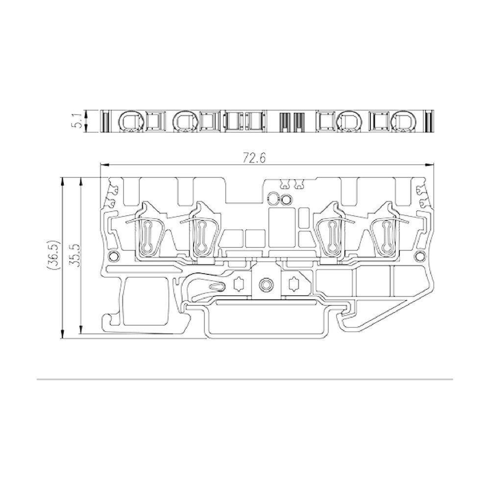 AK2.5-TR-PE — DIN Rail terminal blocks, Grounding terminal blocks