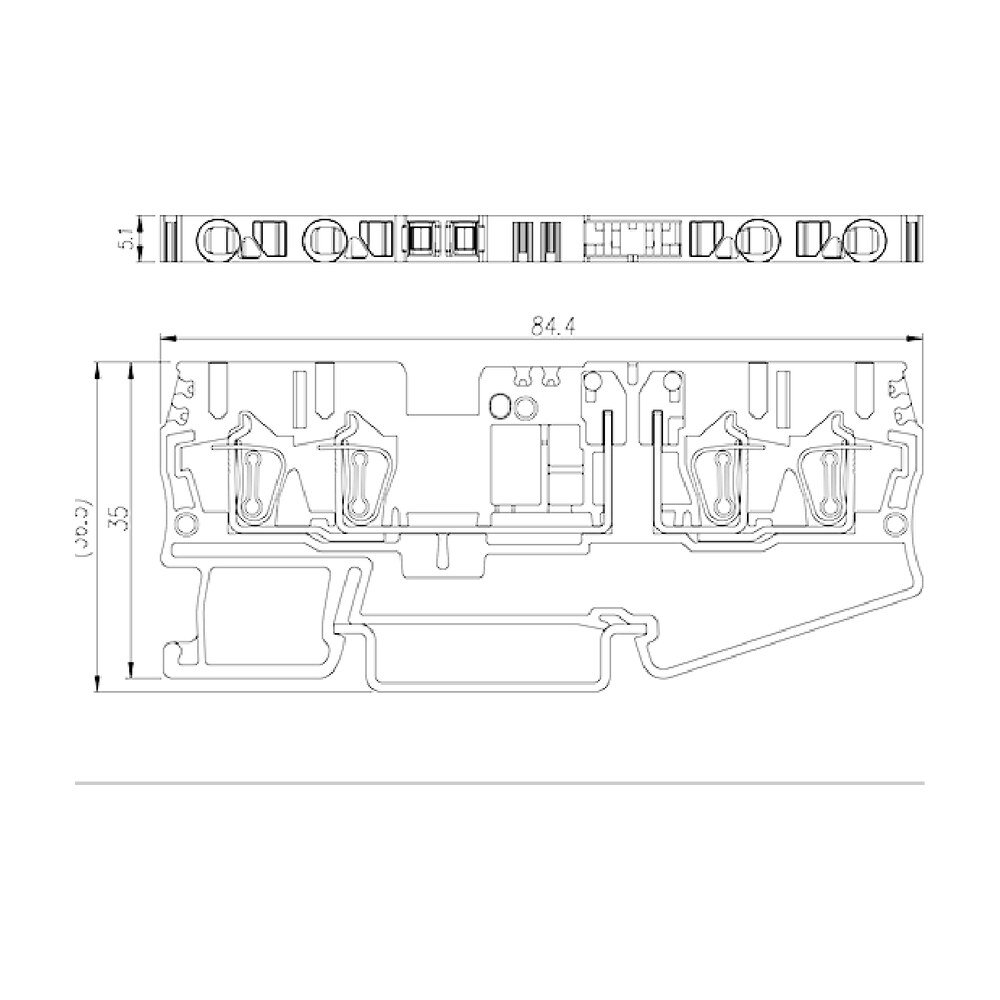 AK2.5-TR-TG — DIN Rail terminal blocks, Disconnect terminal blocks