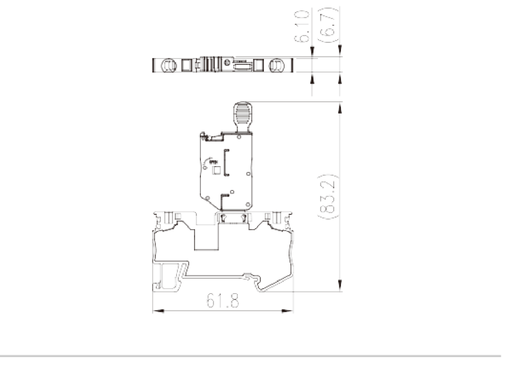 AK4-M — Fuse Terminal Block, Push-in Design