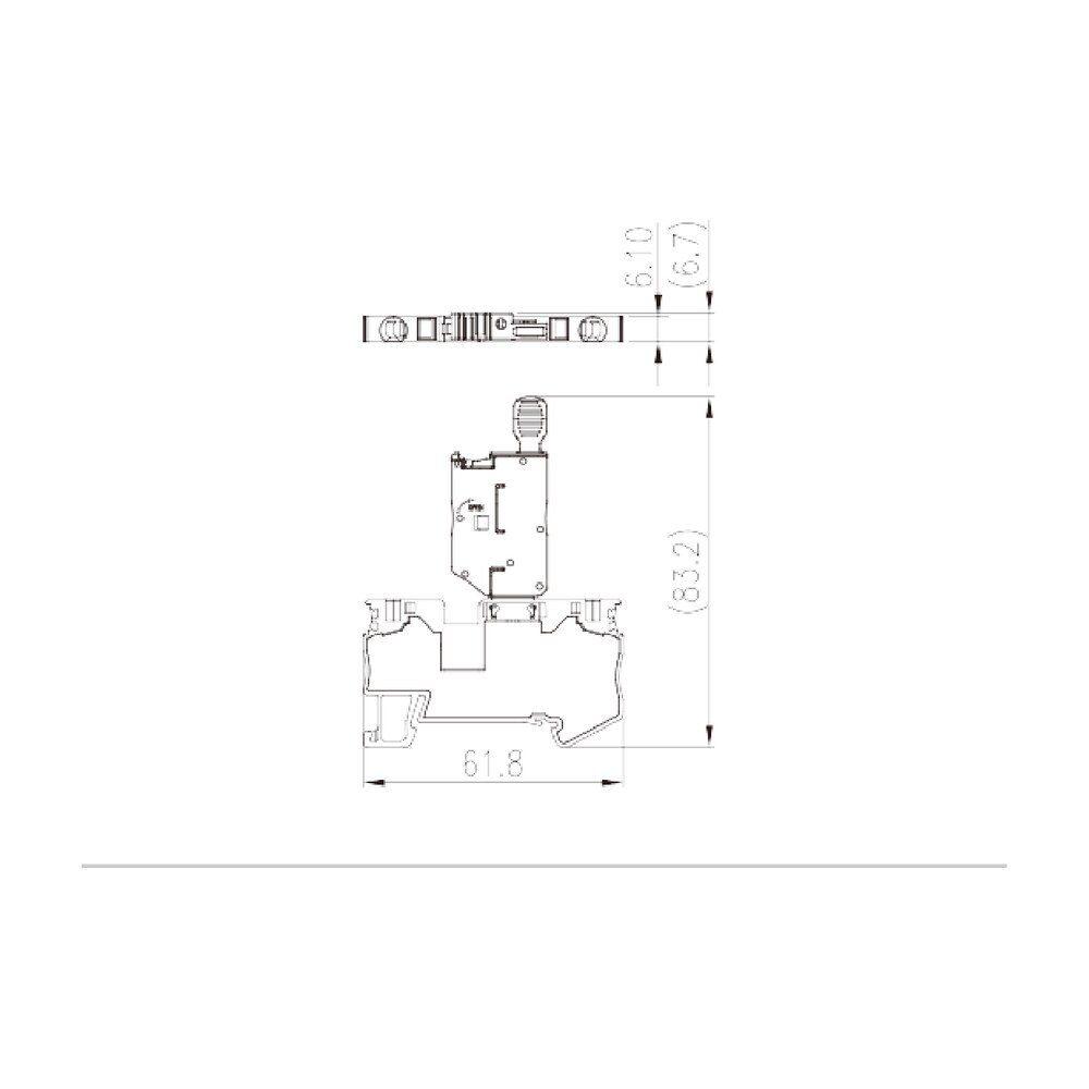 AK4-M — Fuse Terminal Block, Push-in Design